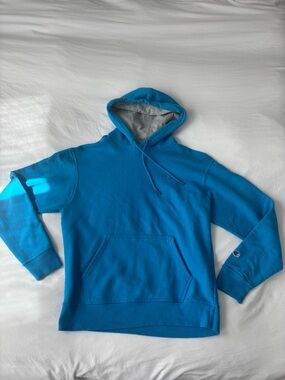 Champion Blue Hoodie Size M Classic Pullover